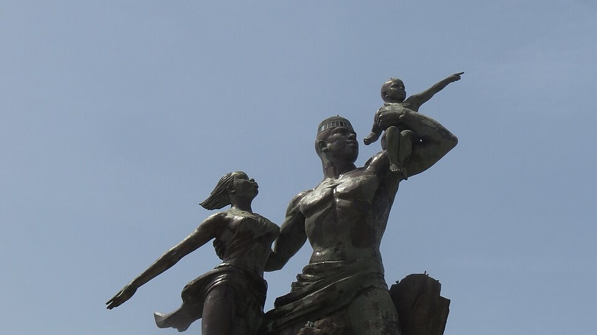 Monumento del Renacimiento Africano en Dakar.
